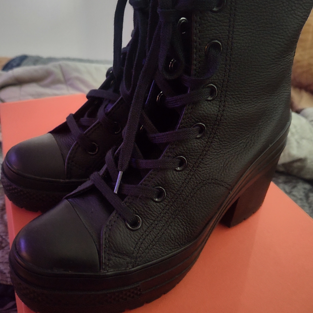 Converse Black Lace-Up Boots
